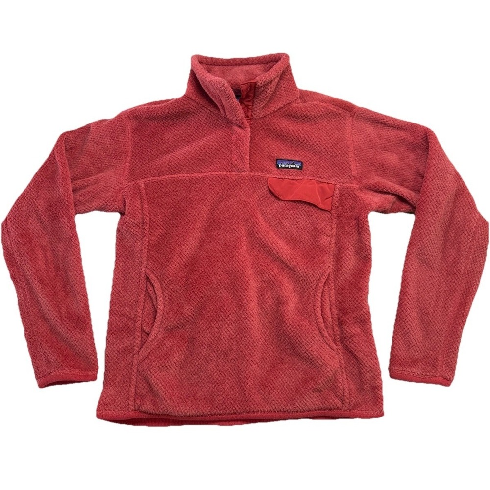 Patagonia Re-Tool Snap-T Fleece Pullover Salmon Women's Medium Gorpcore EUC